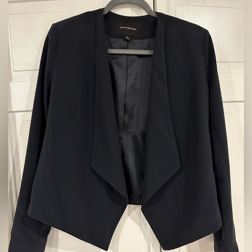 Navy Banana Republic Factory Blazer
